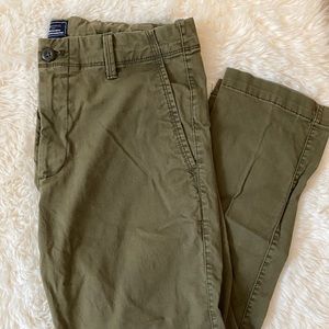Mens Gap Khaki Pants Green New!